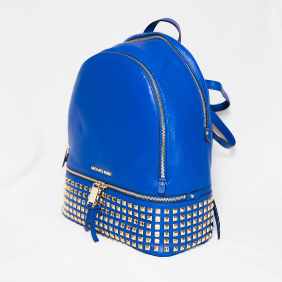 mk backpack blue